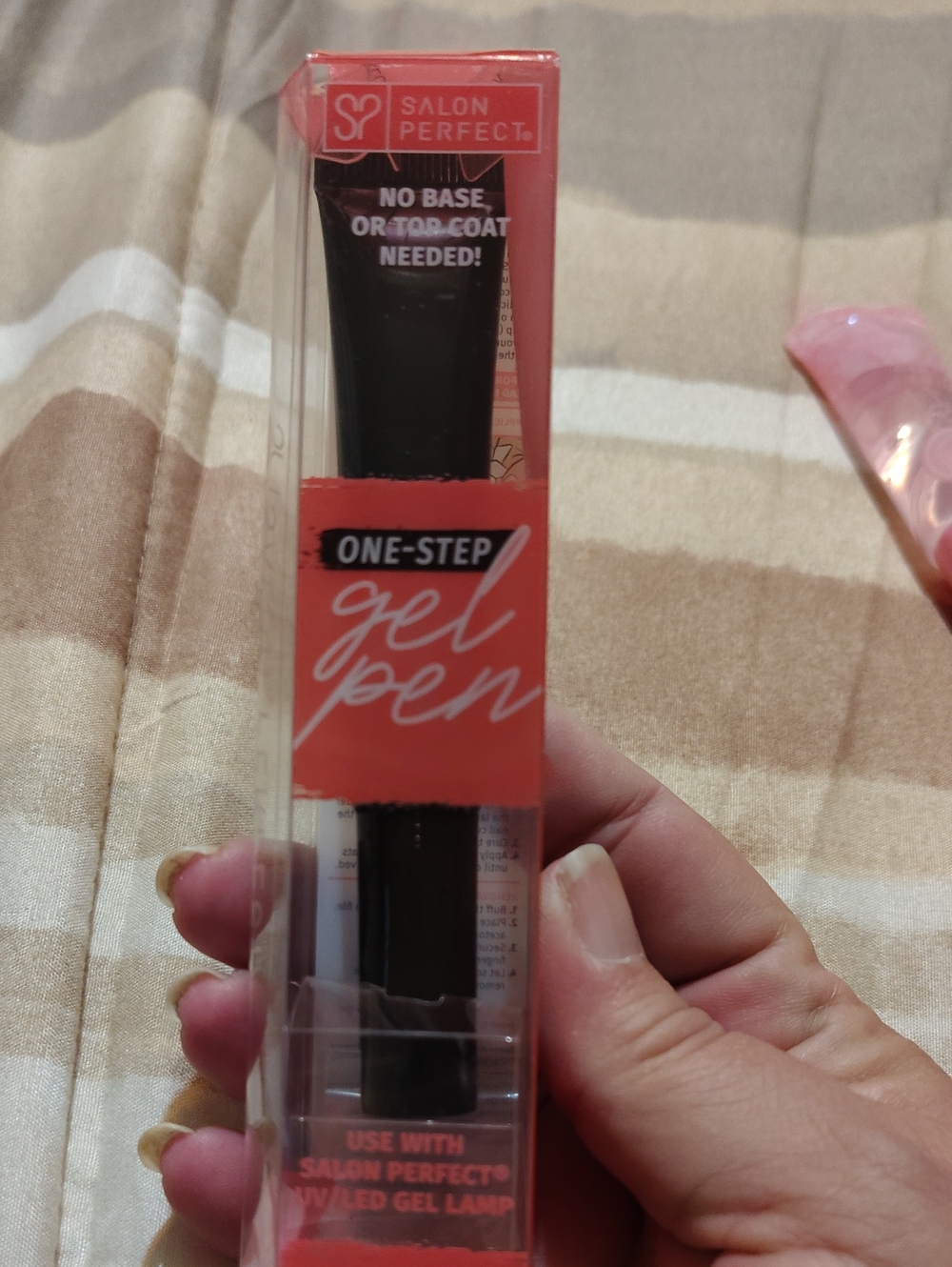 Salon Perfect One-Step Gel Pen — Coral Pink Nail Gel